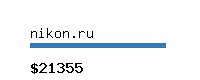 nikon.ru Website value calculator