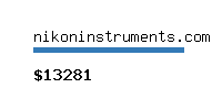 nikoninstruments.com Website value calculator