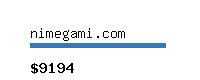 nimegami.com Website value calculator