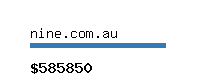 nine.com.au Website value calculator
