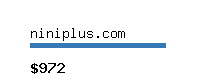 niniplus.com Website value calculator