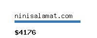 ninisalamat.com Website value calculator