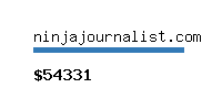 ninjajournalist.com Website value calculator