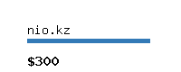 nio.kz Website value calculator