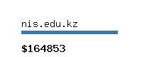 nis.edu.kz Website value calculator