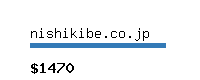 nishikibe.co.jp Website value calculator