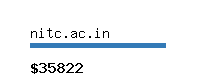 nitc.ac.in Website value calculator