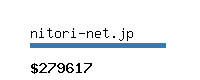 nitori-net.jp Website value calculator