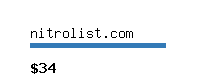 nitrolist.com Website value calculator