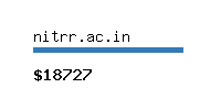 nitrr.ac.in Website value calculator