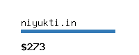 niyukti.in Website value calculator