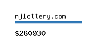 njlottery.com Website value calculator