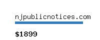 njpublicnotices.com Website value calculator