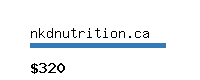 nkdnutrition.ca Website value calculator