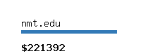 nmt.edu Website value calculator