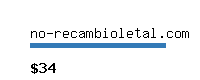 no-recambioletal.com Website value calculator