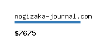 nogizaka-journal.com Website value calculator