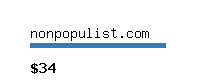 nonpopulist.com Website value calculator