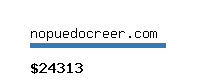 nopuedocreer.com Website value calculator