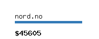 nord.no Website value calculator