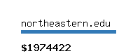 northeastern.edu Website value calculator