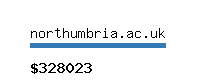 northumbria.ac.uk Website value calculator