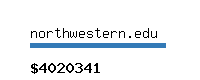 northwestern.edu Website value calculator