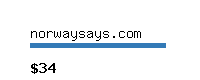 norwaysays.com Website value calculator