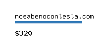 nosabenocontesta.com Website value calculator