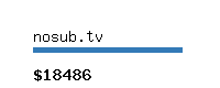 nosub.tv Website value calculator