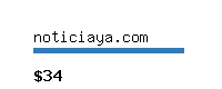 noticiaya.com Website value calculator