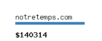 notretemps.com Website value calculator