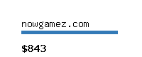 nowgamez.com Website value calculator