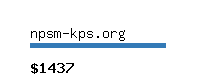 npsm-kps.org Website value calculator