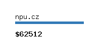 npu.cz Website value calculator