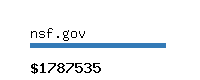 nsf.gov Website value calculator