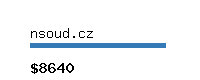 nsoud.cz Website value calculator