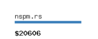 nspm.rs Website value calculator