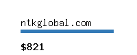 ntkglobal.com Website value calculator