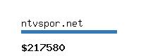 ntvspor.net Website value calculator