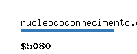 nucleodoconhecimento.com.br Website value calculator