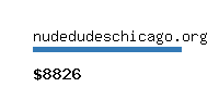 nudedudeschicago.org Website value calculator