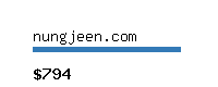 nungjeen.com Website value calculator