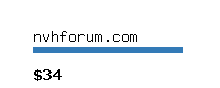 nvhforum.com Website value calculator