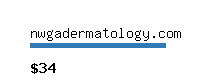 nwgadermatology.com Website value calculator