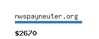 nwspayneuter.org Website value calculator