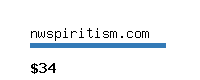 nwspiritism.com Website value calculator