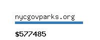 nycgovparks.org Website value calculator