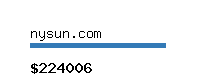 nysun.com Website value calculator