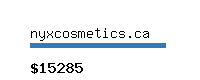 nyxcosmetics.ca Website value calculator